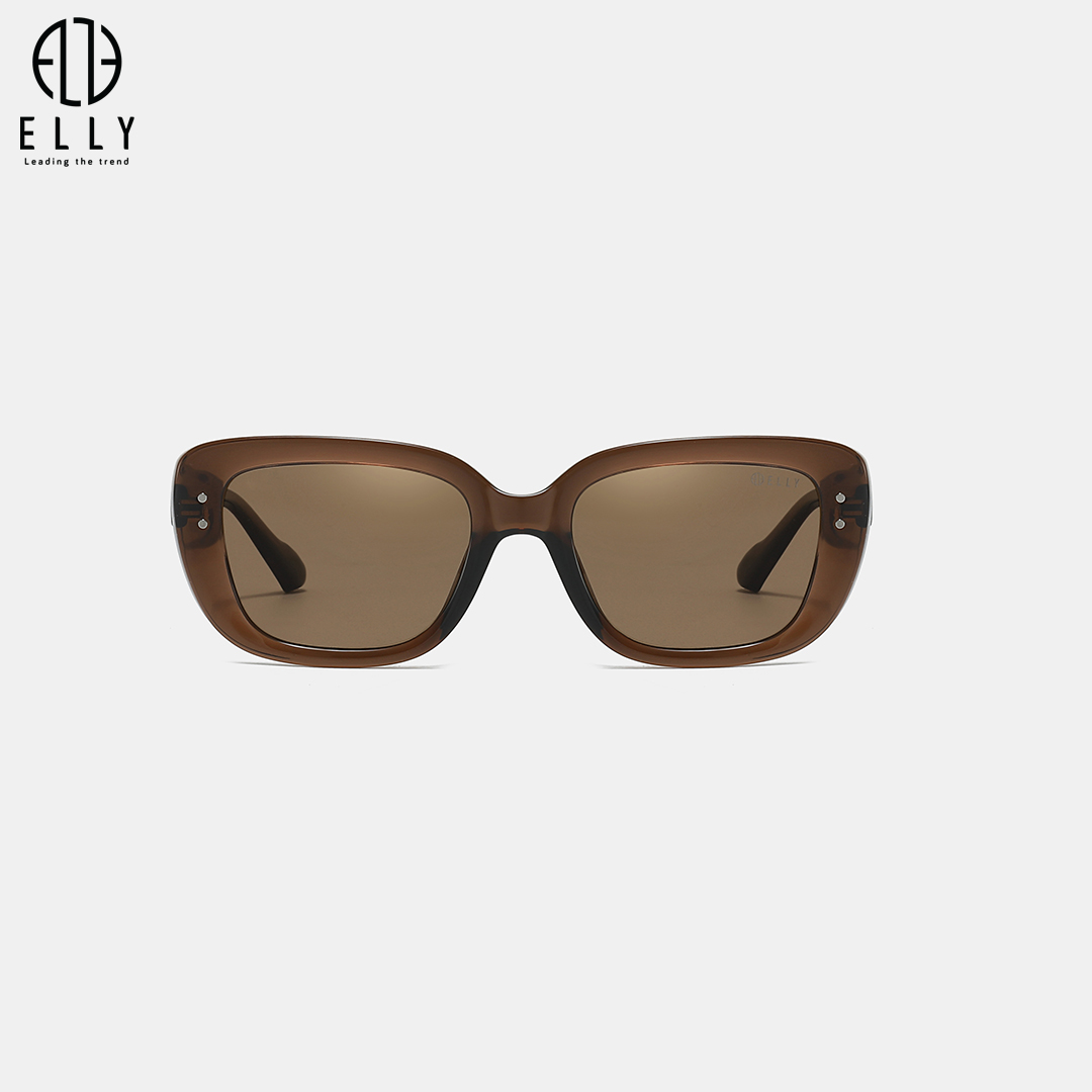 Gọng kính bản lớn tạo hình vuông bo tròn góc, tạo cảm giác thời thượng và nổi bật