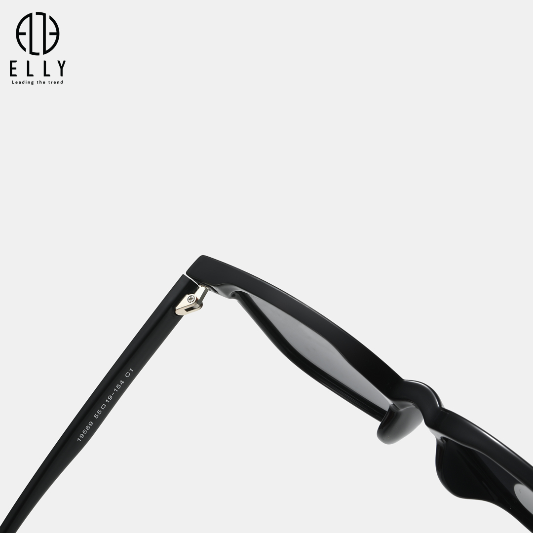 Gọng kính làm từ nhựa TR90 cao cấp, nhẹ, bền, có độ đàn hồi tốt; phần sống mũi liền bằng nhựa giúp tăng sự thoải mái và ổn định.