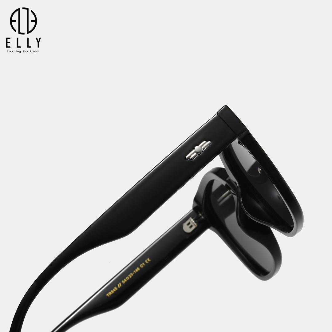 Càng kính được gắn chi tiết kim loại màu bạc tinh tế, tạo điểm nhấn hiện đại và tăng tính nhận diện cho thiết kế.