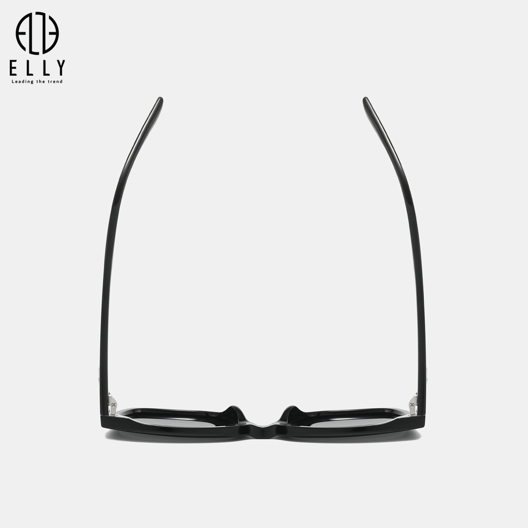 Gọng kính làm từ nhựa TR90 cao cấp, nổi bật với đặc tính bền nhẹ, đàn hồi tốt và tạo cảm giác thoải mái khi đeo lâu; phần sống mũi liền bằng nhựa giúp ôm sát và dễ chịu.