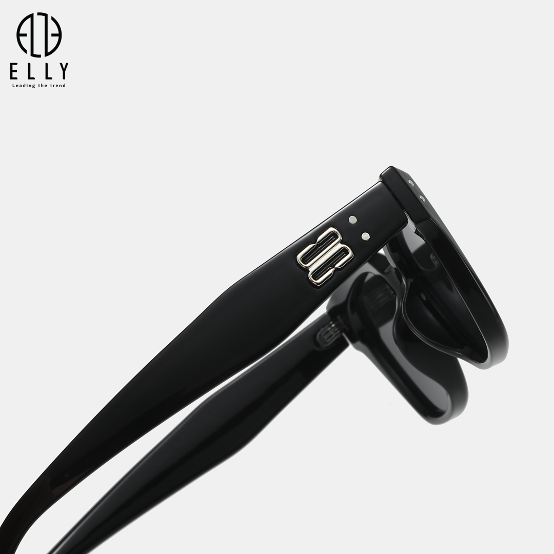 Càng kính điểm xuyết chi tiết kim loại màu bạc, tạo điểm nhấn tinh tế và sang trọng