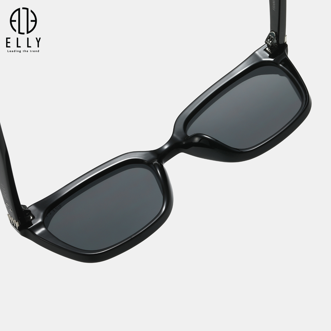 Kính có tròng phân cực màu đen đồng nhất, hỗ trợ che nắng tốt và hạn chế chói mắt. Trọng lượng nhẹ, đeo lâu vẫn thoải mái.