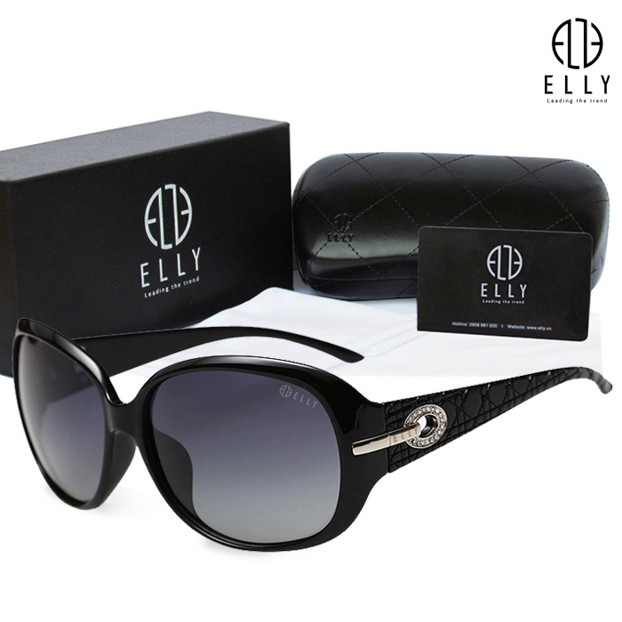 Logo thương hiệu ELLY được in trên mắt kính nhằm khẳng định chất lượng và xuất xứ của sản phẩm