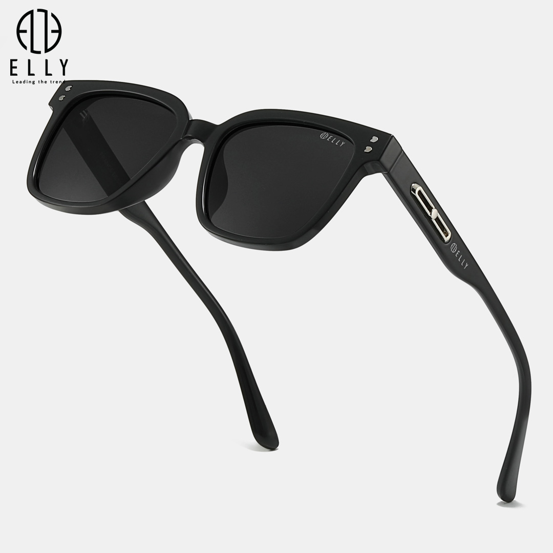 Tên thương hiệu và logo ELLY nổi bật trên gọng kính, không chỉ là dấu ấn về nguồn gốc xuất xứ mà còn là cam kết về chất lượng vượt trội.
