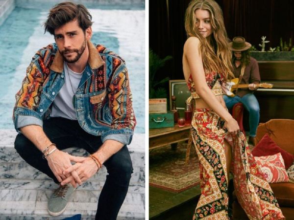 Điểm nhấn của phong cách Bohemian chính là sự kết hợp ngẫu hứng giữa các lớp trang phục