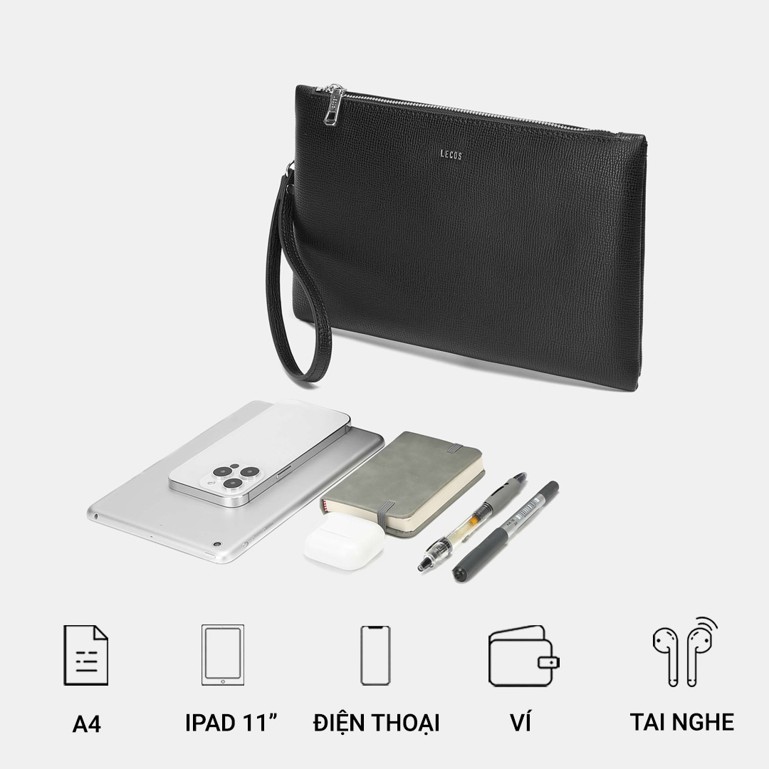 LECOS LC1 với thiết kế tương đối rộng rãi, có nhiều ngăn, có thể đựng điện thoại và nhiều đồ dùng cá nhân khác