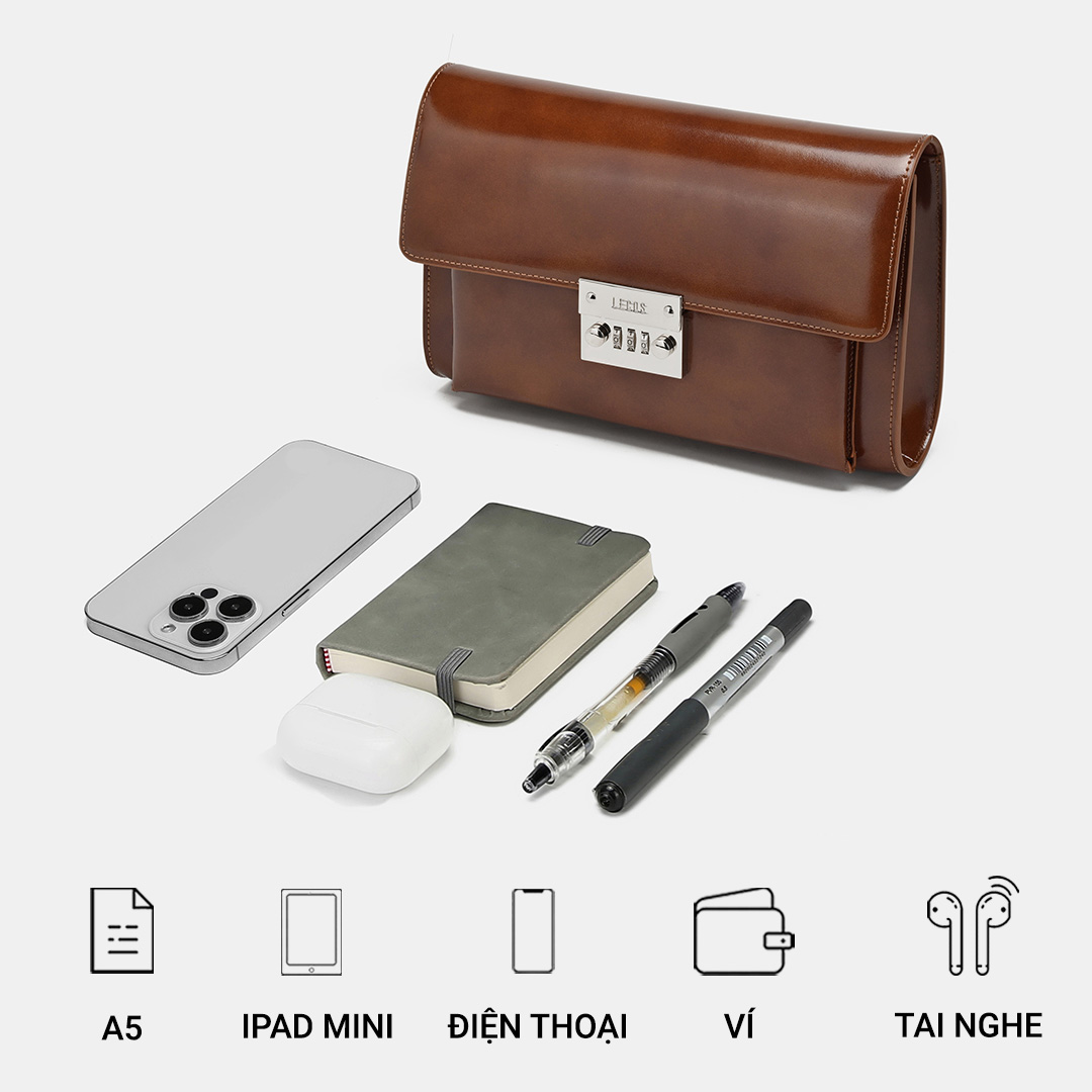 LECOS LC10 với thiết kế tương đối rộng rãi, có nhiều ngăn, có thể đựng điện thoại và nhiều đồ dùng cá nhân khác