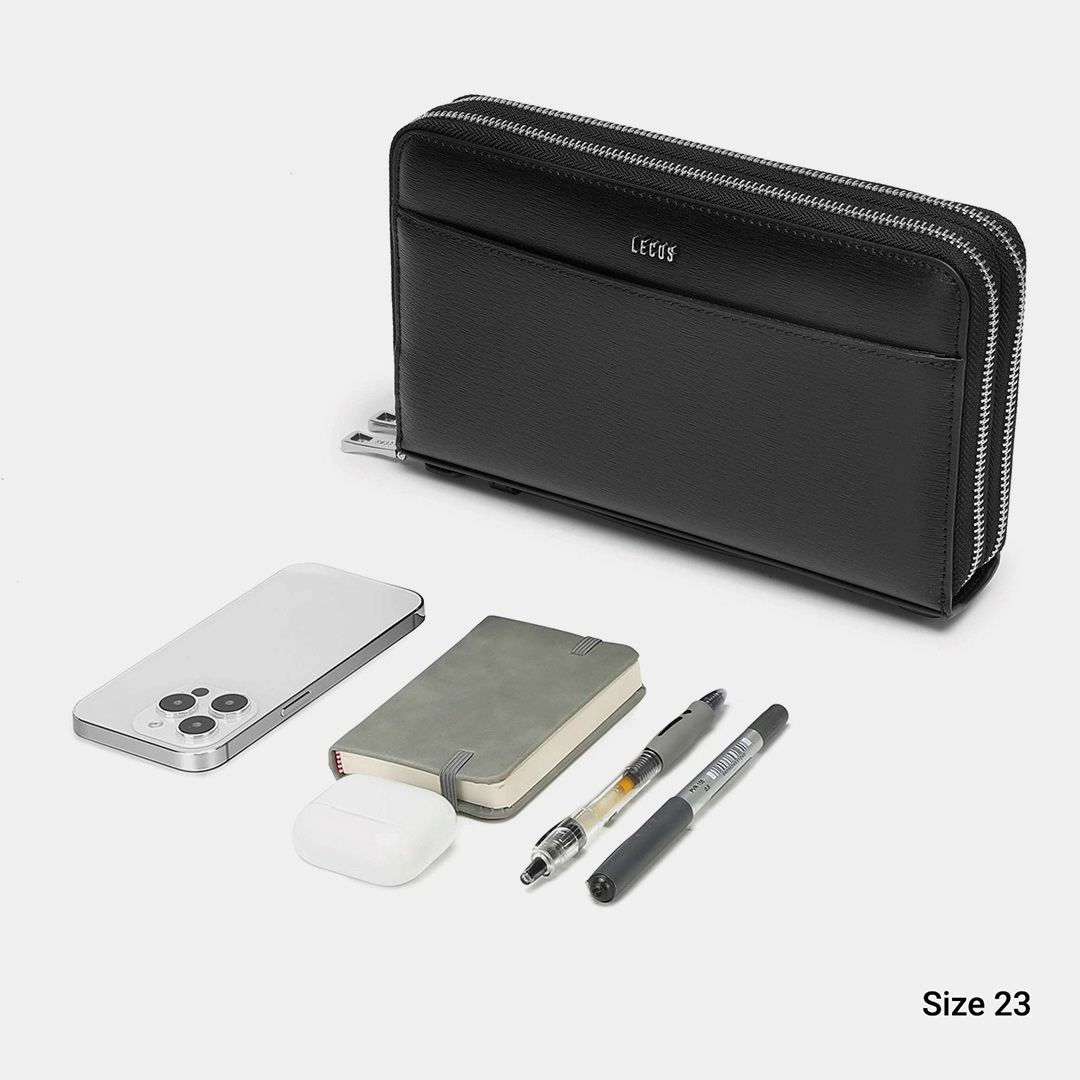 tui clutch nam cao cap da that lecos lc6 23