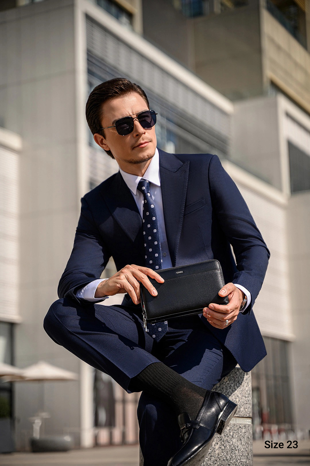 tui clutch nam cao cap da that lecos lc6 26