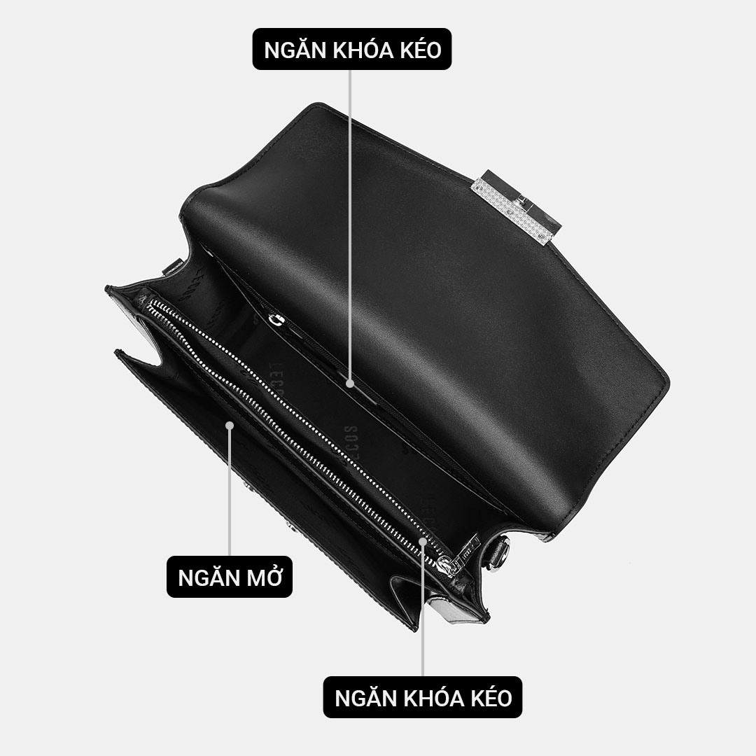 Clutch với kết cấu nhiều ngăn đa dạng giúp quý ông dễ dàng sắp xếp đồ đạc ngăn nắp và tiện lợi