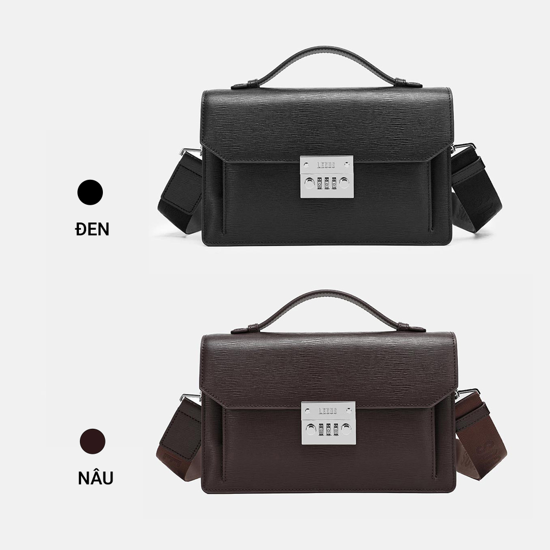 Sản phẩm với 2 tone màu cơ bản nhưng không kém phần lịch lãm: đen, nâu