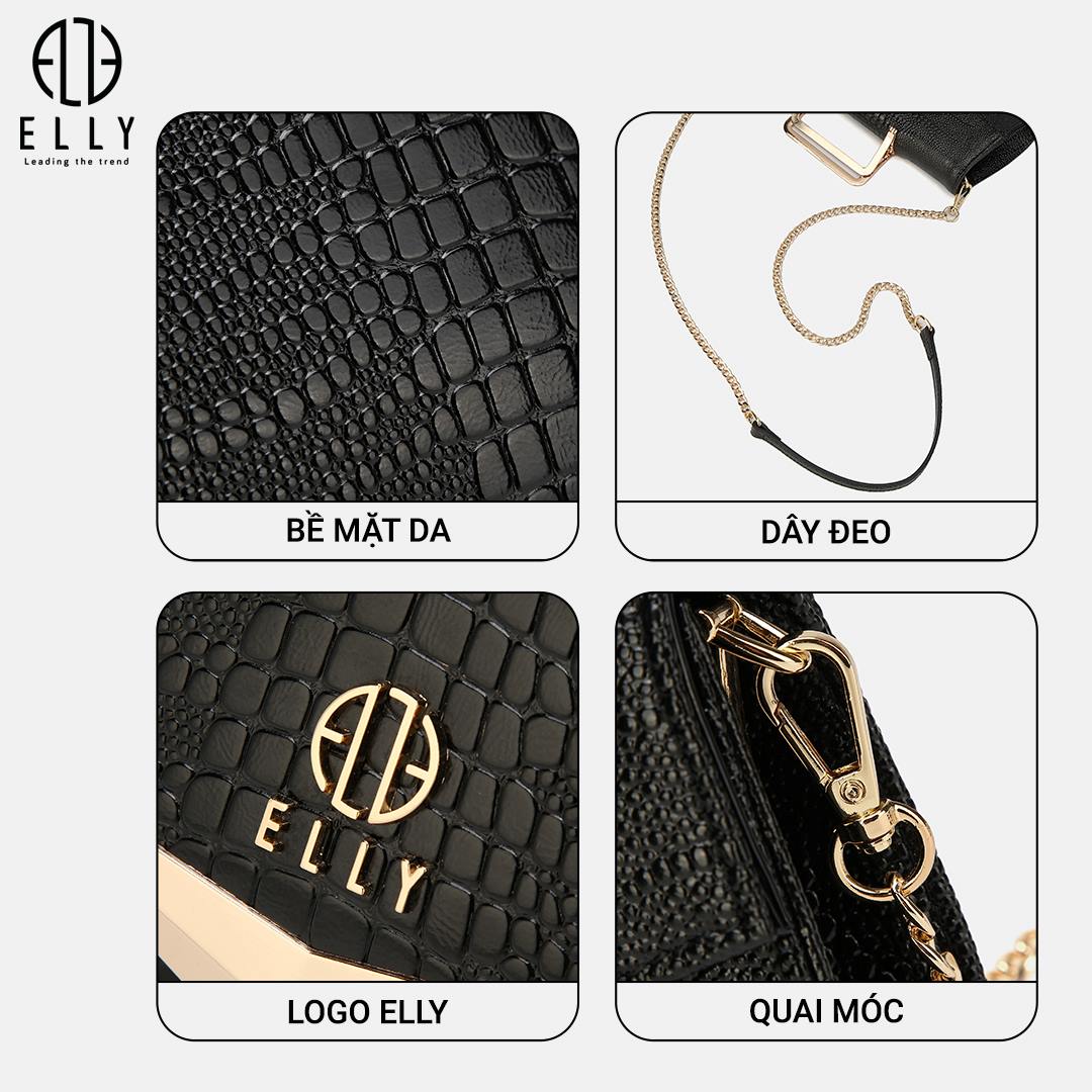Clutch còn có thêm dây đeo dài bằng xích mạ vàng thu hút cho nàng thay đổi phong cách cầm tay hay đeo linh hoạt