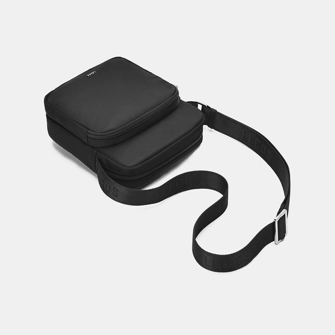 Dây đeo vải dệt in logo LECOS có thể điều chỉnh độ dài linh hoạt, phù hợp với nhiều dáng người