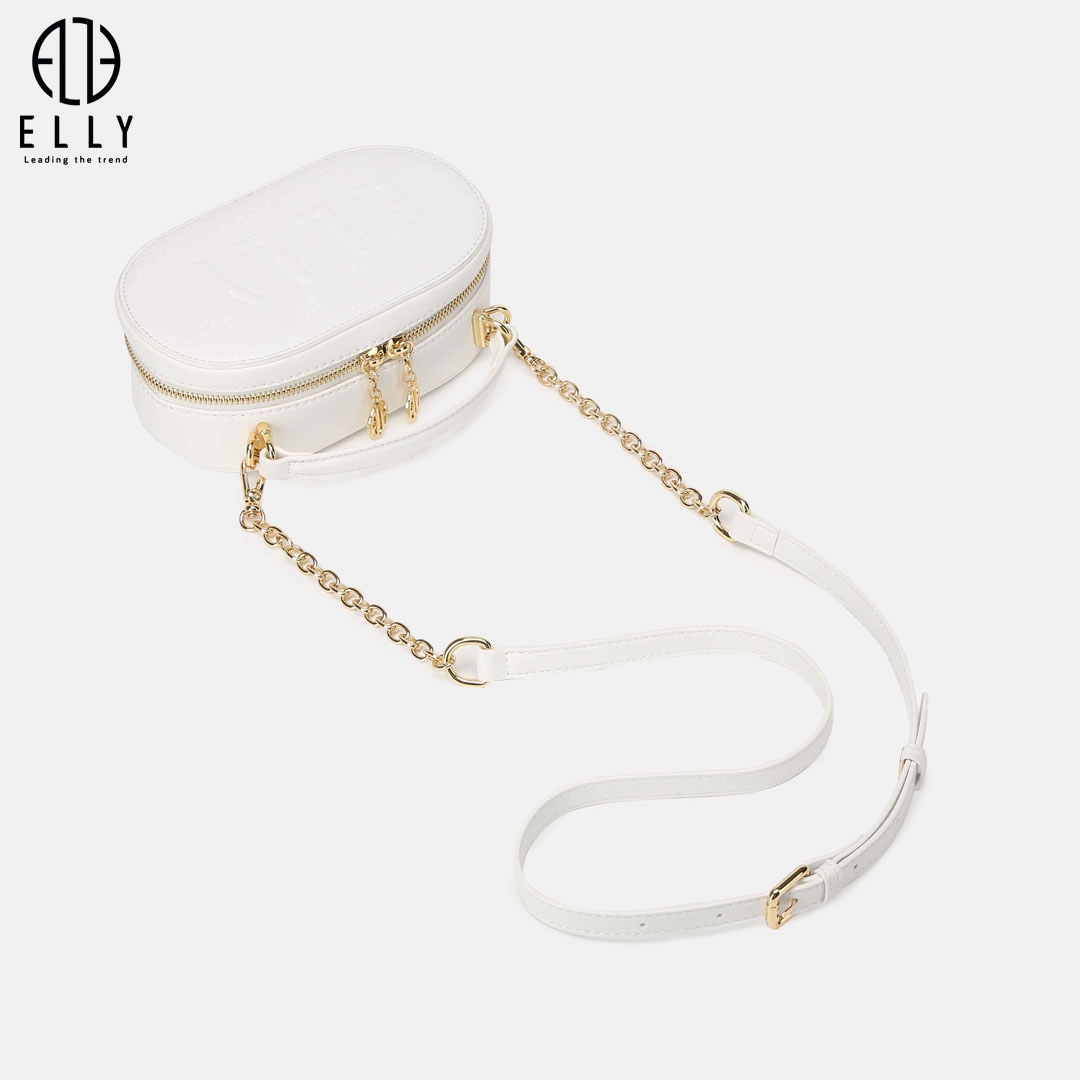 Thiết kế dây đeo xích mảnh kết hợp với dây da bản nhỏ, có thể điều chỉnh độ dài linh hoạt
