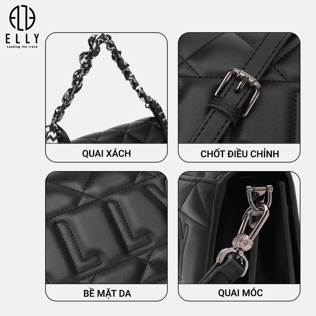 Các chi tiết chốt điều chỉnh, quai móc… đều được làm bằng hợp kim cao cấp sáng bóng đem lại vẻ hoàn hảo cho chiếc túi