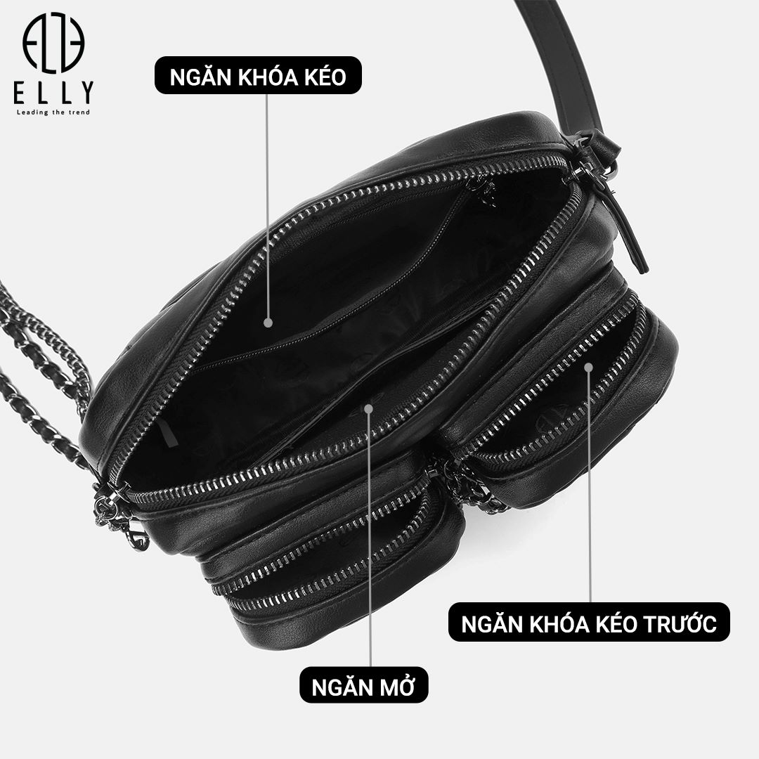 Ngăn chứa rộng rãi, tiện lợi, giúp bạn sắp xếp gọn gàng điện thoại, ví, mĩ phẩm và các vật dụng cần thiết