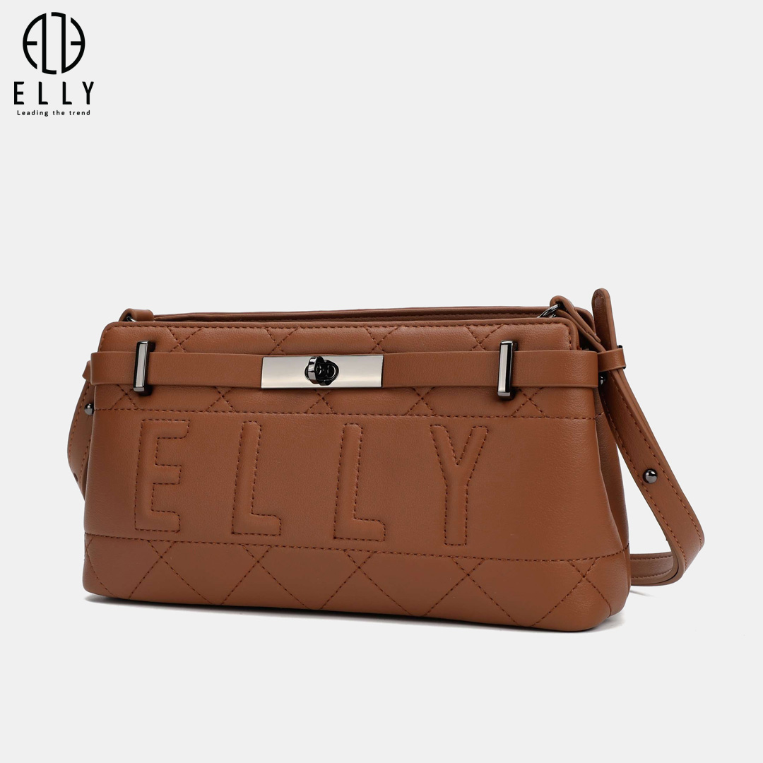 Túi xách hàng hiệu ELLY ET184 – thiết kế thanh lịch với chất liệu da thật cao cấp, mang đến vẻ đẹp sang trọng và tinh tế cho quý cô hiện đại