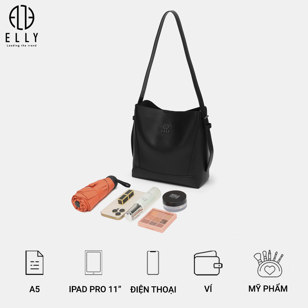 Thiết kế nhỏ gọn nhưng không kém phần tiện dụng, có thể chứa đựng điện thoại, mĩ phẩm,…