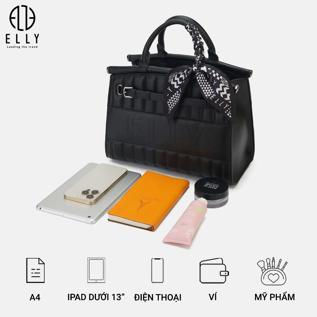 Túi có cấu tạo nhiều ngăn lớn nhỏ, giúp phái đẹp tha hồ mang theo đồ dùng cá nhân như ví tiền, điện thoại, ipad,… khi đi làm, tụ tập bạn bè hoặc đi công tác xa