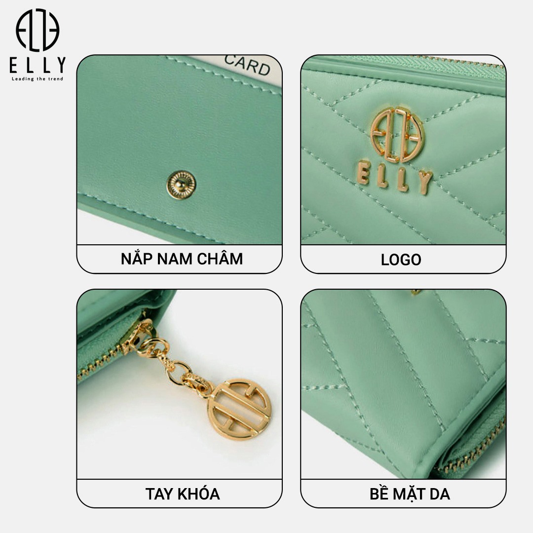 Bề mặt da cao cấp cùng những chi tiết kim loại mạ vàng sáng bóng tạo nên một diện mạo cuốn hút cho ELLY – EV83