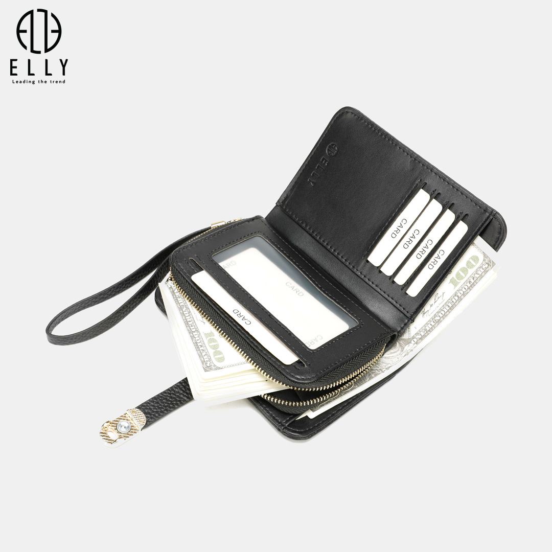 Sở hữu thiết kế thông minh giúp ví có thể đựng được tiền mặt, card, giấy tờ cá nhân,…