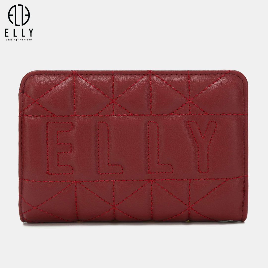 Tên thương hiệu ELLY cùng những đường chần chỉ đều đặn, đẹp tinh tế là một điểm nhấn ấn tượng cho thiết kế này