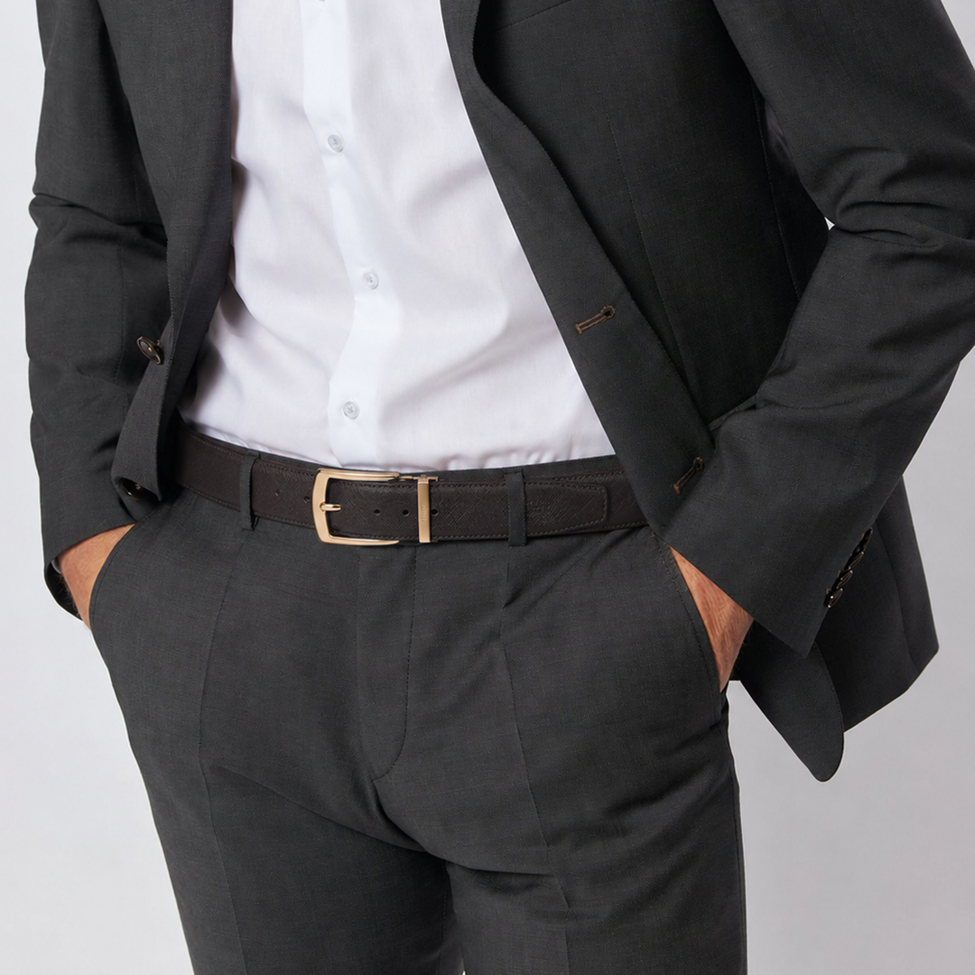 Dây lưng nam cao cấp da thật LECOS - LD4
