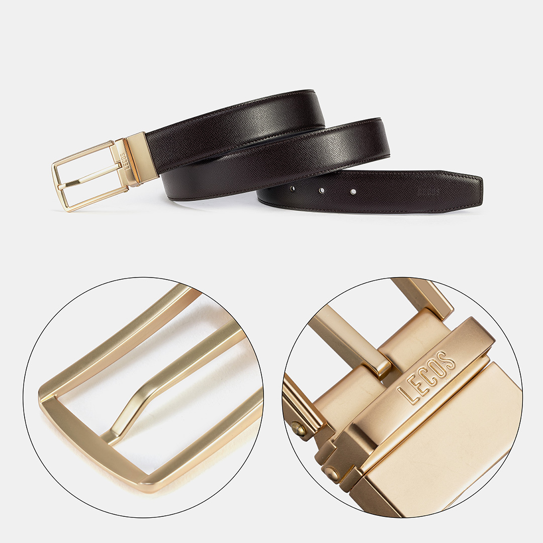 Dây lưng nam cao cấp da thật LECOS - LD10