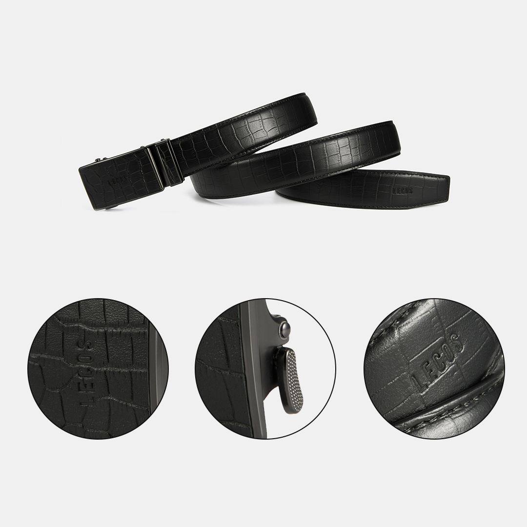 Dây lưng nam cao cấp da thật LECOS - LD16