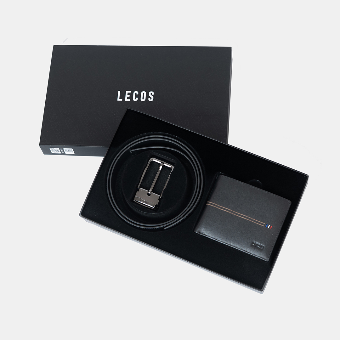 Hộp quà cao cấp ví và dây lưng LECOS LQ3