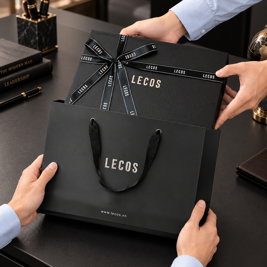 Hộp quà cao cấp ví và dây lưng LECOS LQ3