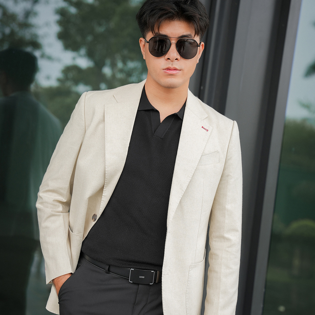 Dây lưng nam cao cấp da thật LECOS - LD22