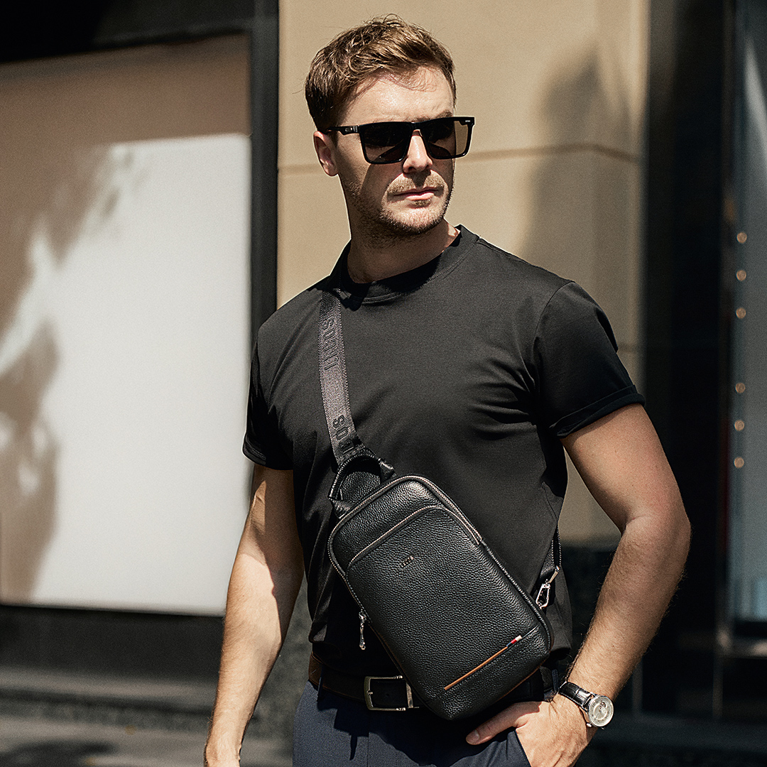 Túi xách nam cao cấp da thật LECOS - LT14