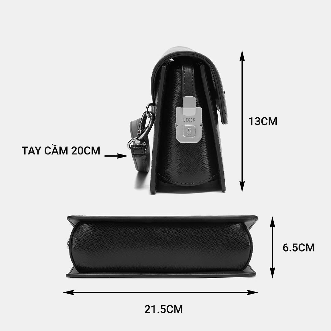 Túi clutch nam cao cấp da thật LECOS - LC11