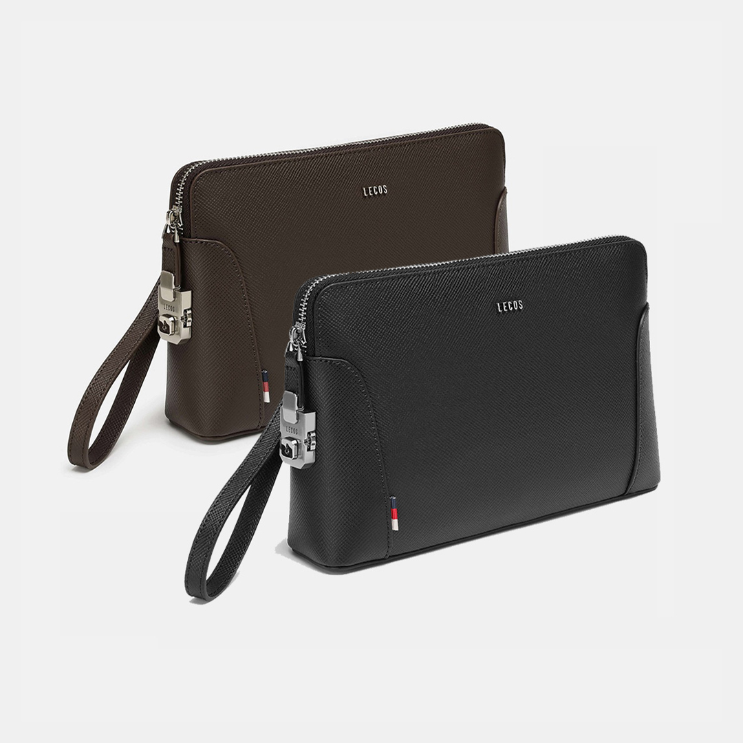 Túi clutch nam cao cấp da thật LECOS - LC12