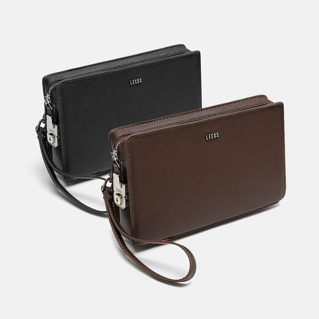 Túi clutch nam cao cấp da thật LECOS - LC14