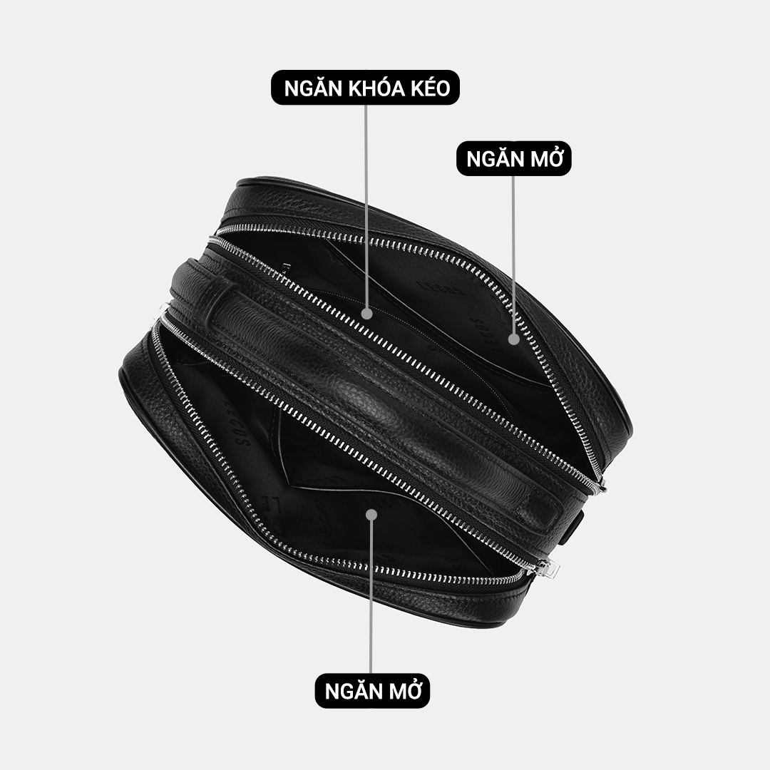 Túi clutch nam cao cấp da thật LECOS - LC16