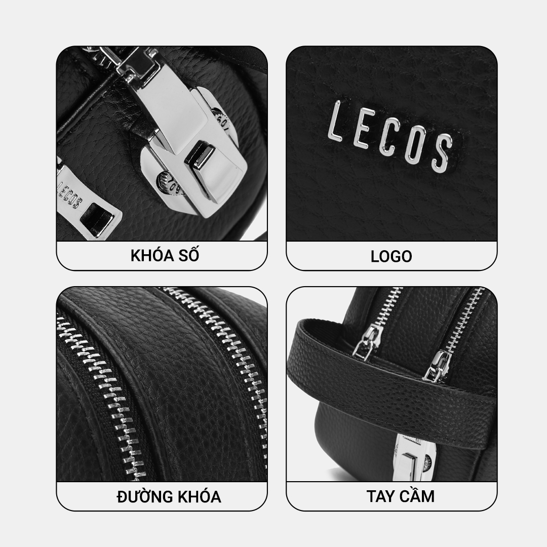 Túi clutch nam cao cấp da thật LECOS - LC17