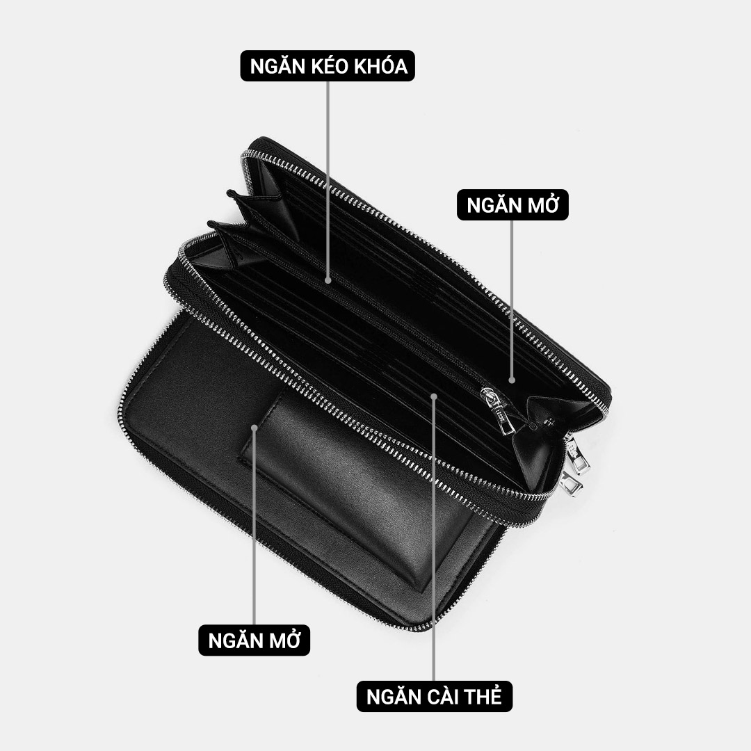 Túi clutch nam cao cấp da thật LECOS - LC6
