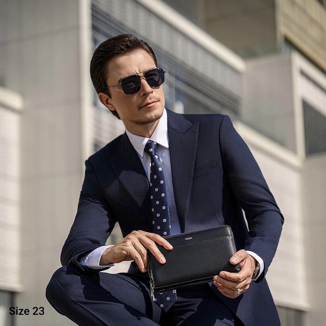 Túi clutch nam cao cấp da thật LECOS - LC6