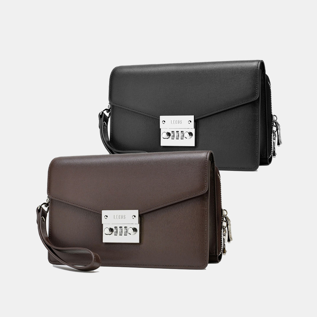 Túi clutch nam cao cấp da thật LECOS - LC8