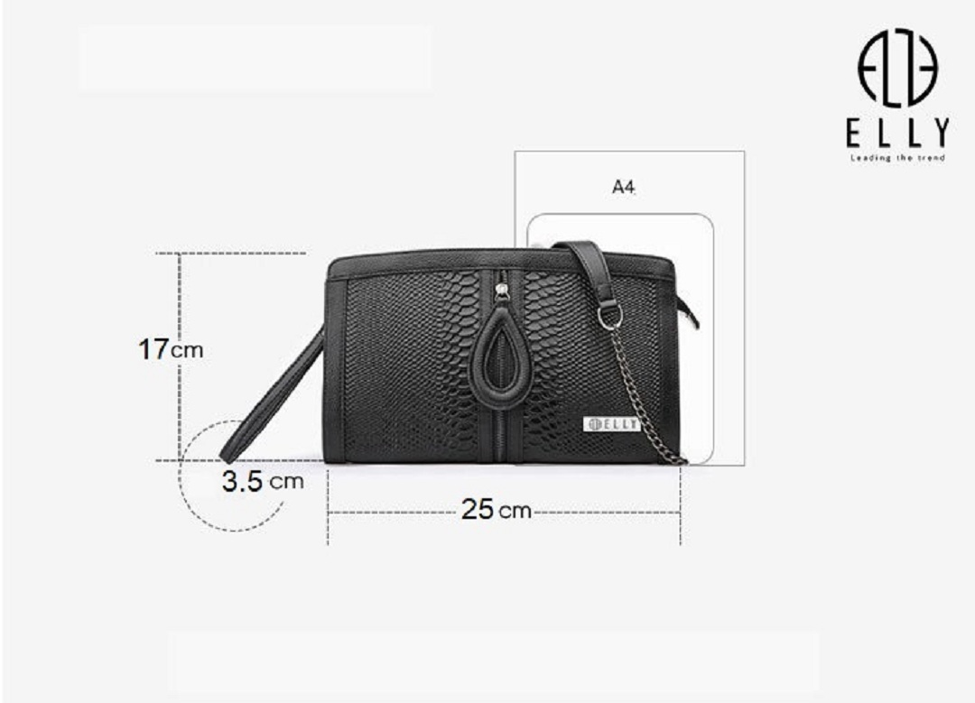 Túi clutch nữ cao cấp da thật ELLY - EC12
