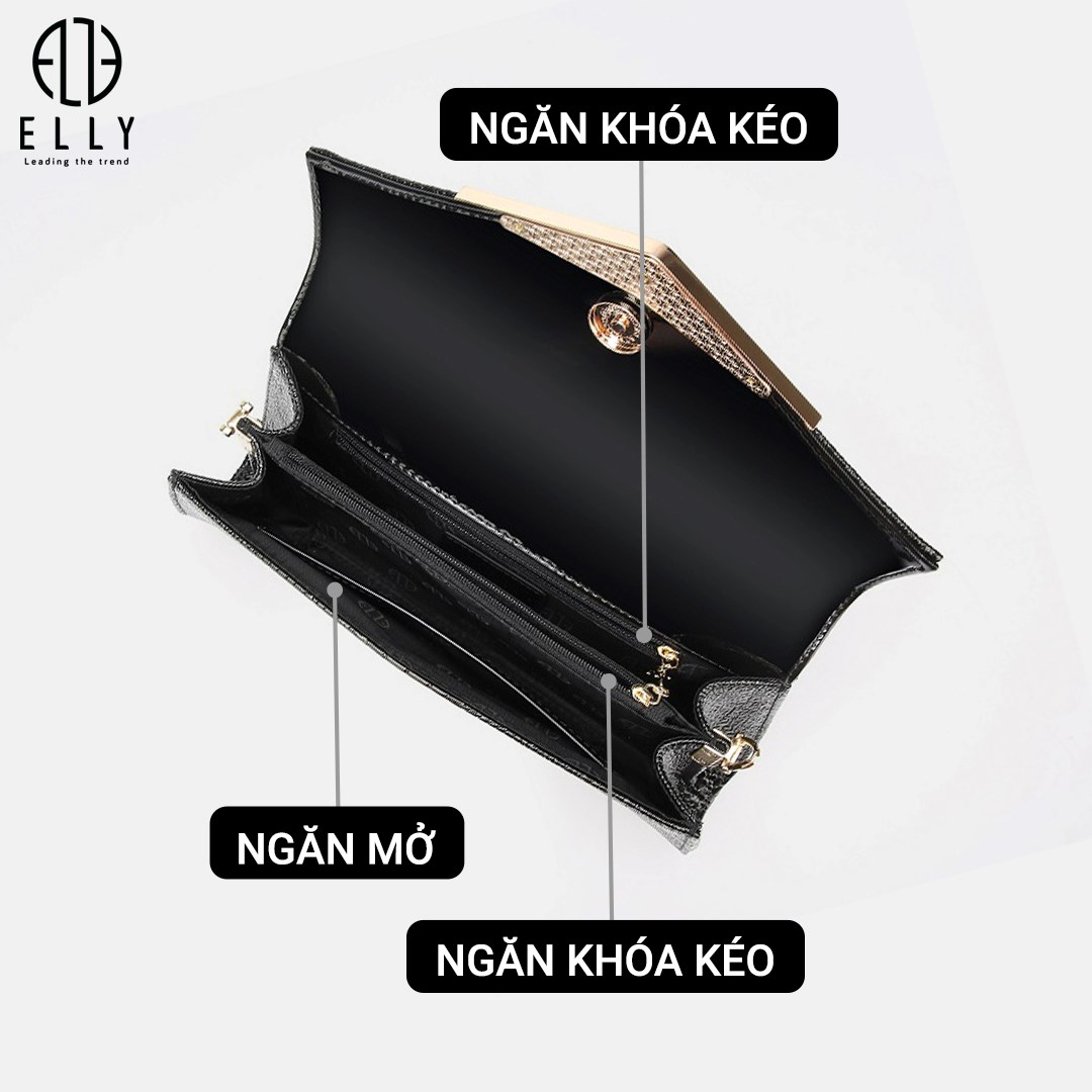 Túi clutch nữ cao cấp da thật ELLY - EC38