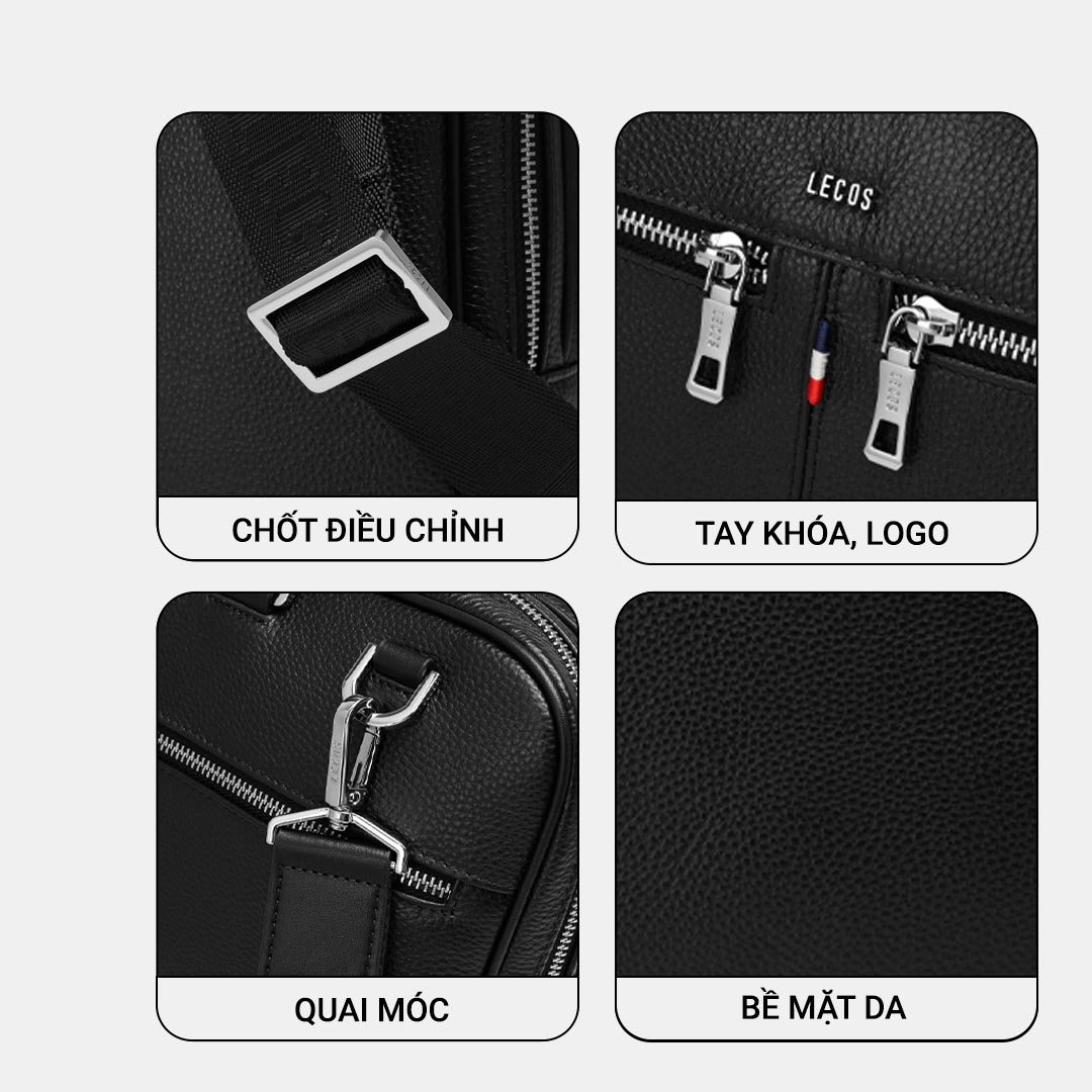 Túi xách nam cao cấp da thật LECOS - LT10