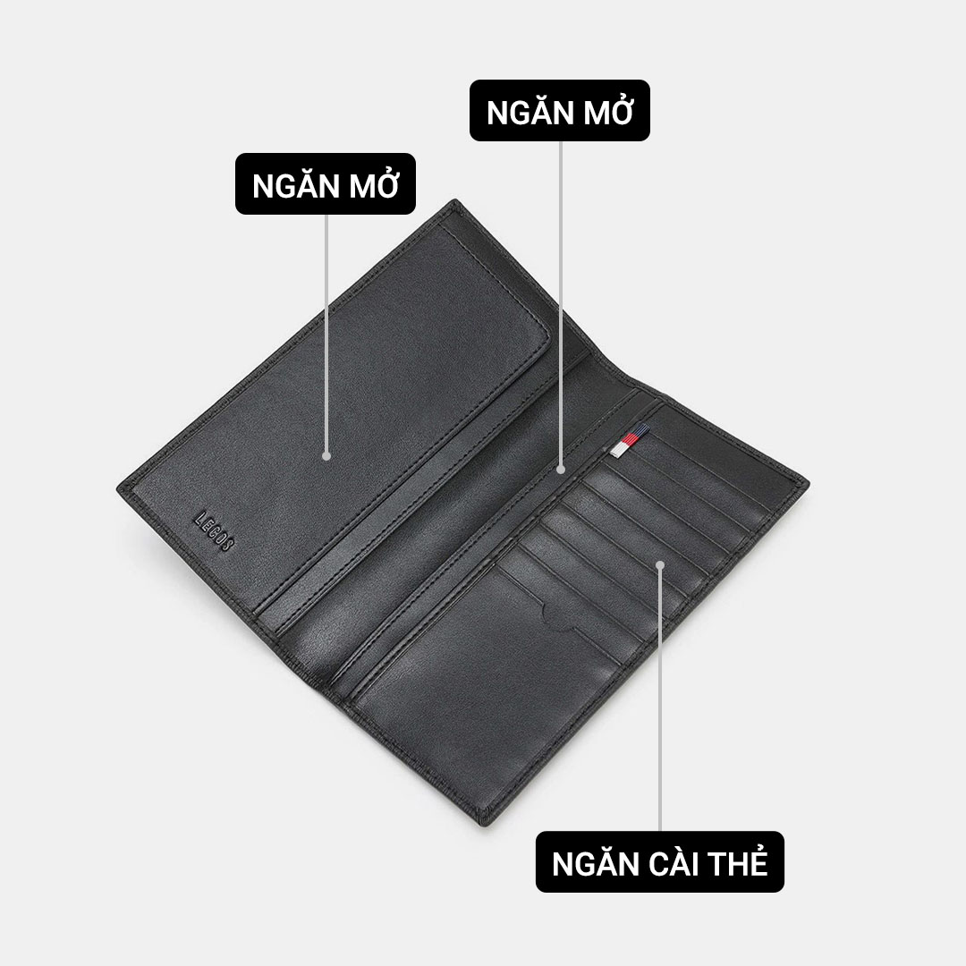 Ví nam cao cấp da thật LECOS - LV4