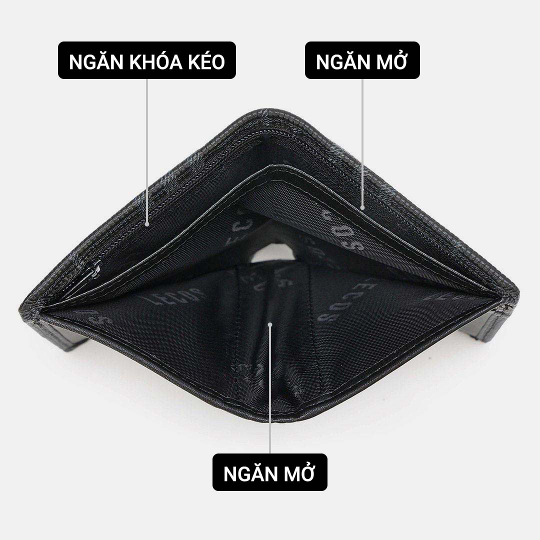 Ví nam cao cấp da thật LECOS - LV5