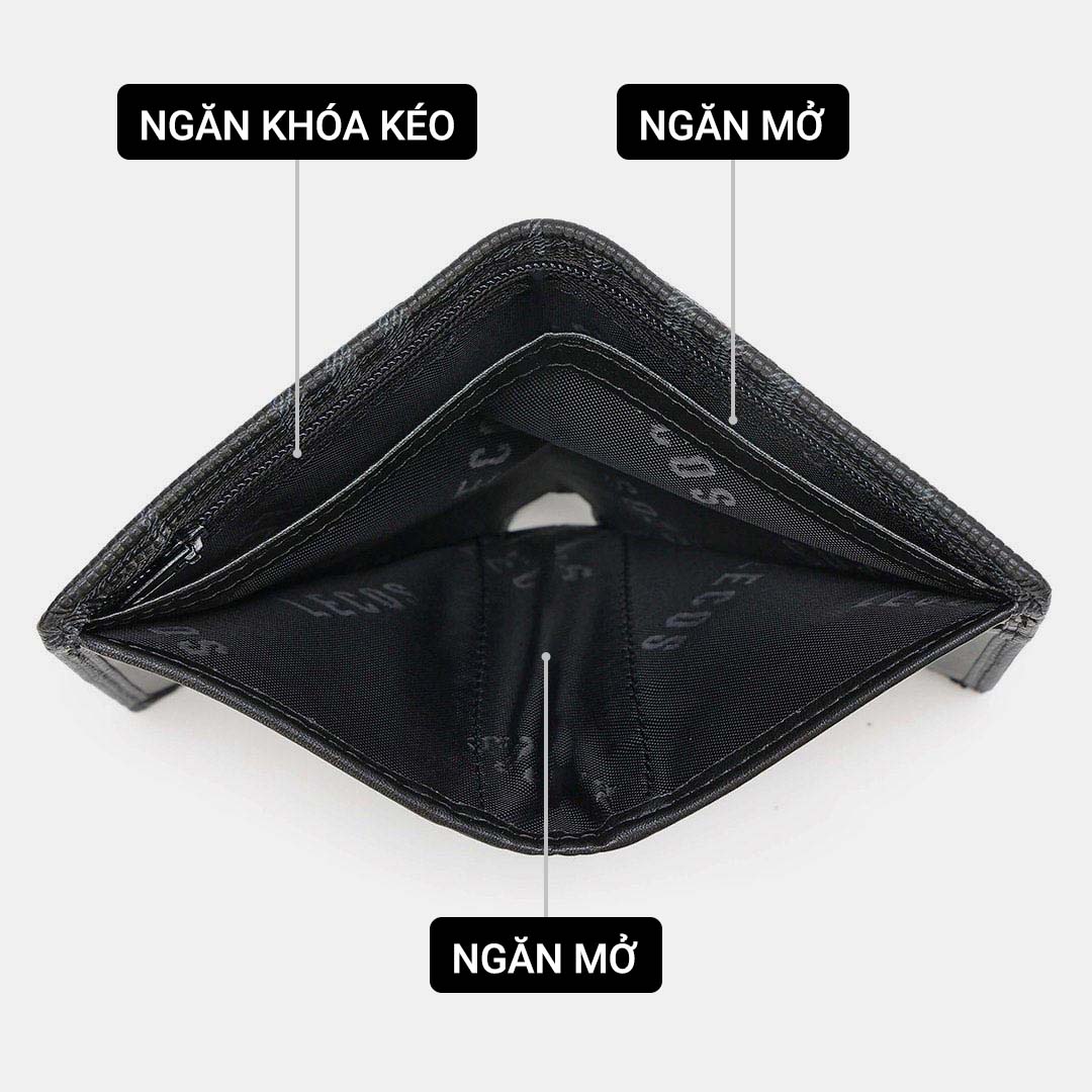 Ví nam cao cấp da thật LECOS - LV5