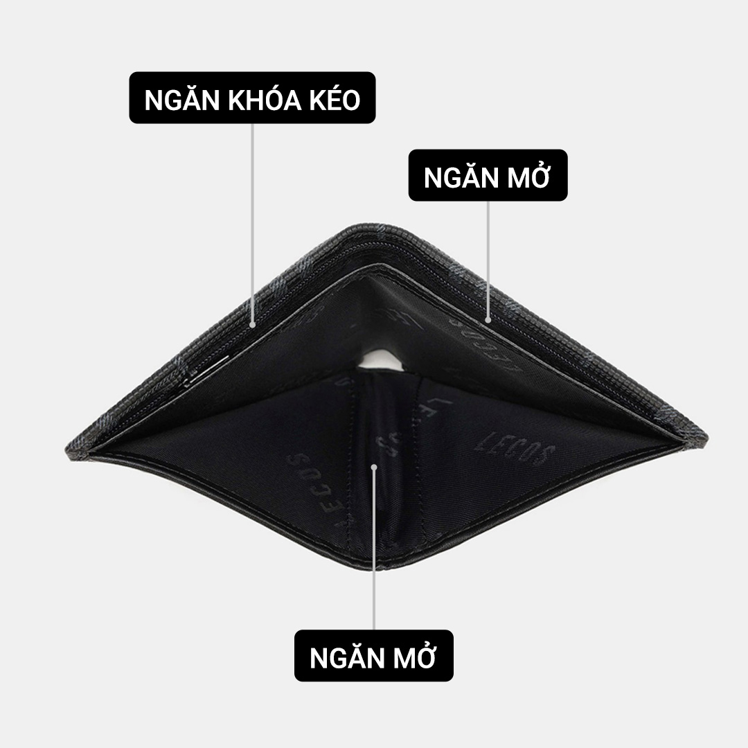 Ví nam cao cấp da thật LECOS - LV6