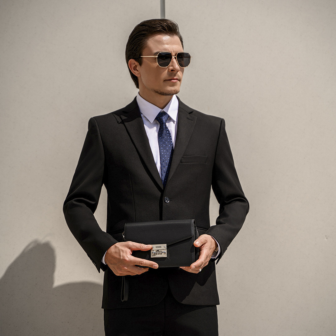 Túi clutch nam cao cấp da thật LECOS - LC8
