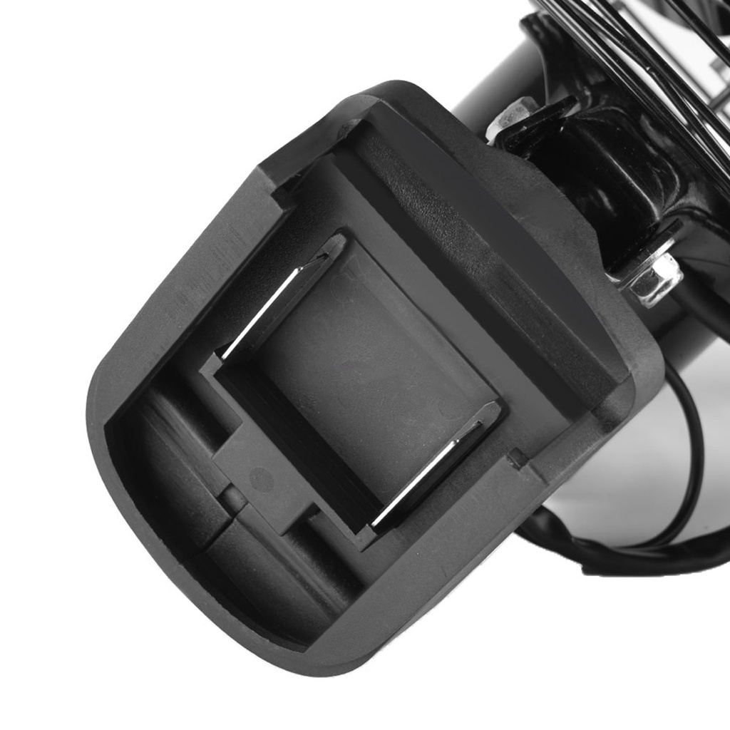 Quạt Tích Điện Lồng Sắt Đế Pin Makita 21V - Sử Dụng Liên Tục 4 - 6 iếng, Kích Thước 8 Inch.